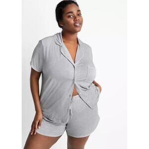 Brand New State of Day Women's 3X Gray Modal 2 Piece Gray Sleepwear Set